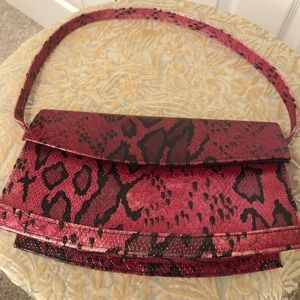 Snakeskin Print Handbag